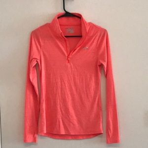 Coral under armour quarter zip